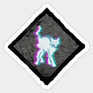 Spine Chill Glitched Sticker